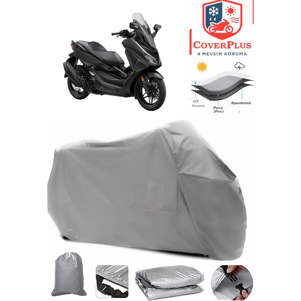 Autozel Honda NSS250 (Forza 250) Motor Brandası Gri Motorsiket Brandası Motor Örtüsü Çadır Su Geçirmez Motosiklet Kılıfı Motor Brandası Motorsiklet Brandaları Fiyatı