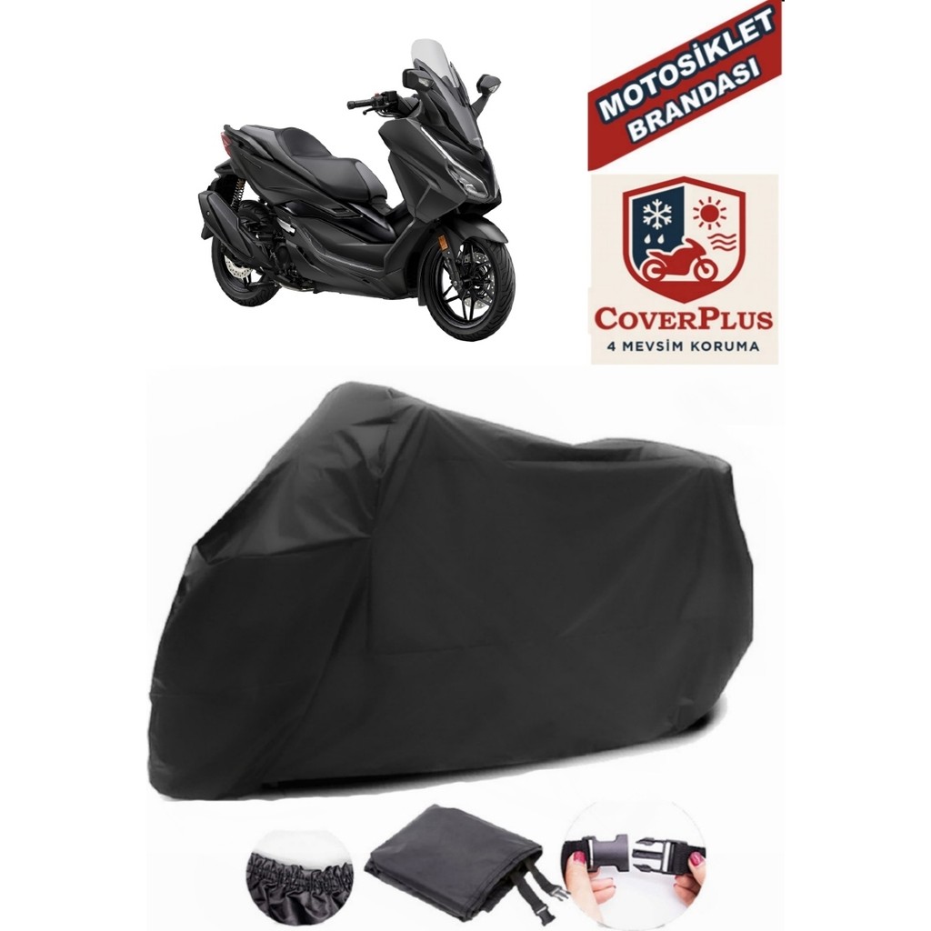 Autozel Honda NSS250 (Forza 250) Motor Brandası Siyah Motorsiket Brandası Motor Örtüsü Çadır Su Geçirmez Motosiklet Kılıfı Motor Brandası Motorsiklet Brandaları Fiyatı