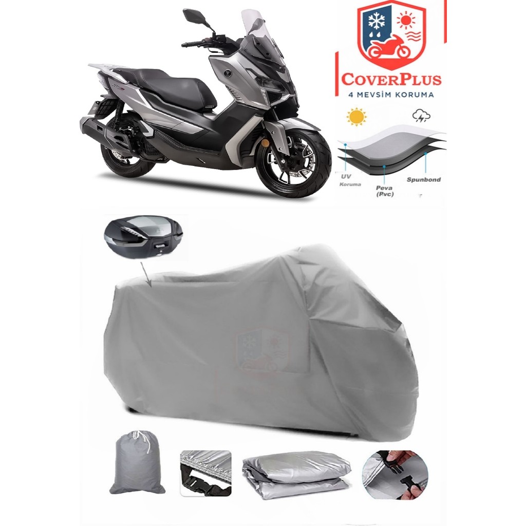 Autozel Voge Sr1 Motor Brandası Gri Arka Çanta Uyumlu Motorsiket Brandası Motor Örtüsü Çadır Su Geçirmez Motosiklet Kılıfı Motor Brandası Motorsiklet Brandaları Fiyatı