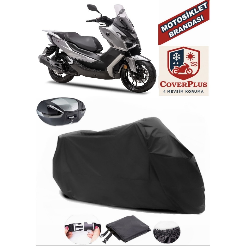 Autozel Voge Sr1 Motor Brandası Siyah Arka Çanta Uyumlu Motorsiket Brandası Motor Örtüsü Çadır Su Geçirmez Motosiklet Kılıfı Motor Brandası Motorsiklet Brandaları Fiyatı