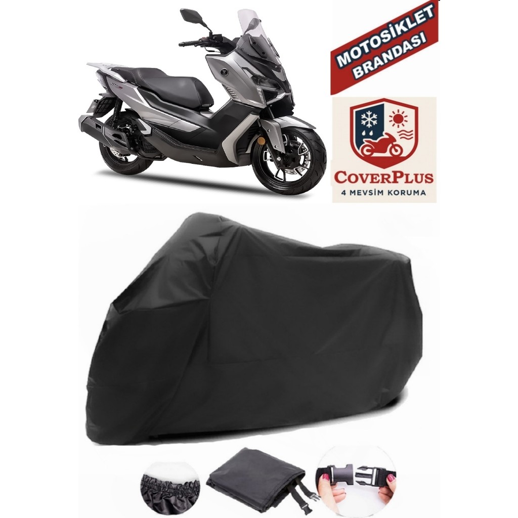 Autozel Voge Sr1 Motor Brandası Siyah Motorsiket Brandası Motor Örtüsü Çadır Su Geçirmez Motosiklet Kılıfı Motor Brandası - Siyah- Arka Çanta UYUMSUZ Motorsiklet Brandaları Fiyatı