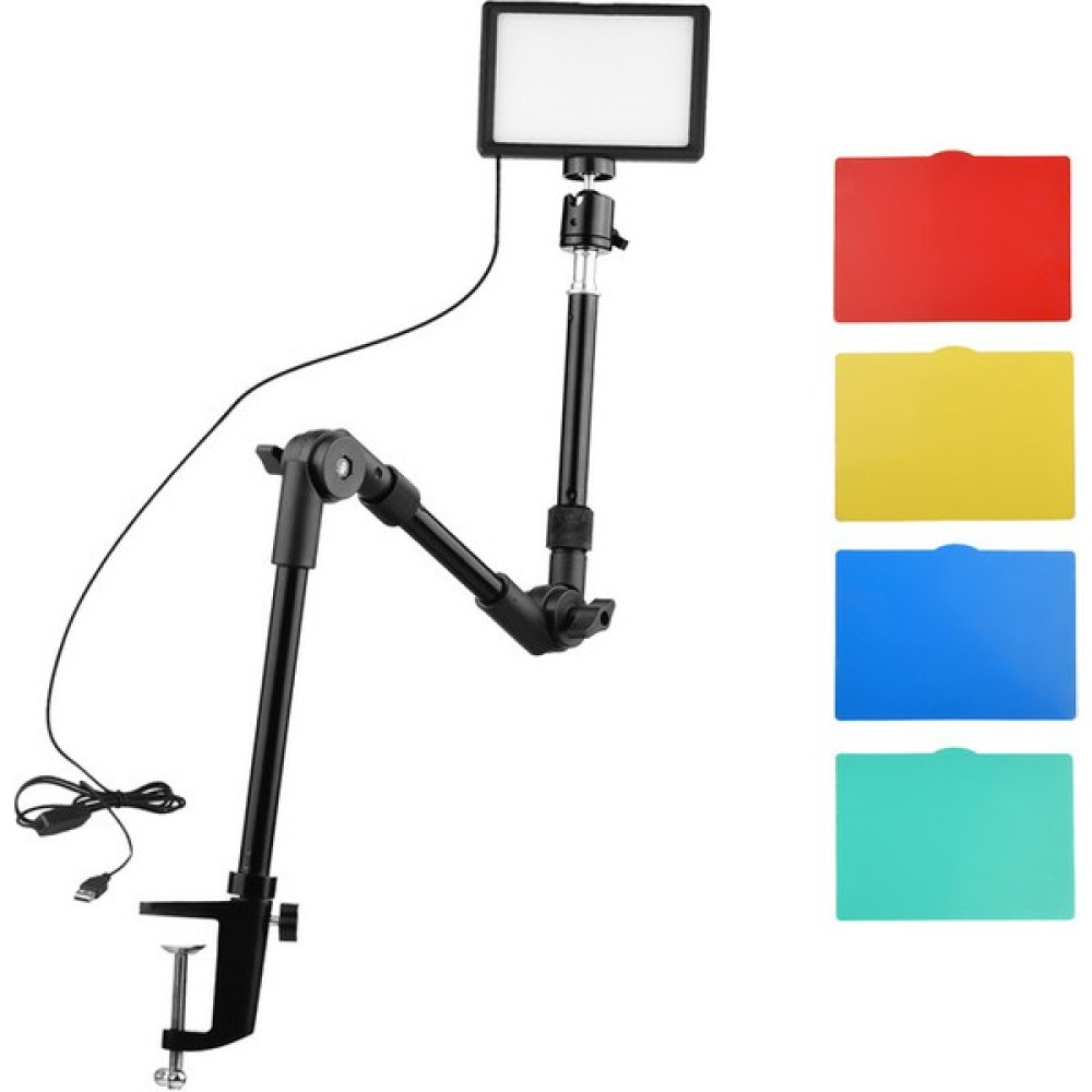 Auvcamera Canlı Akış Videosu Için 1 * LED Video Işığı 3200K-5600K (Yurt Dışından) - Siyah Video Kamera Aksesuarları Fiyatı