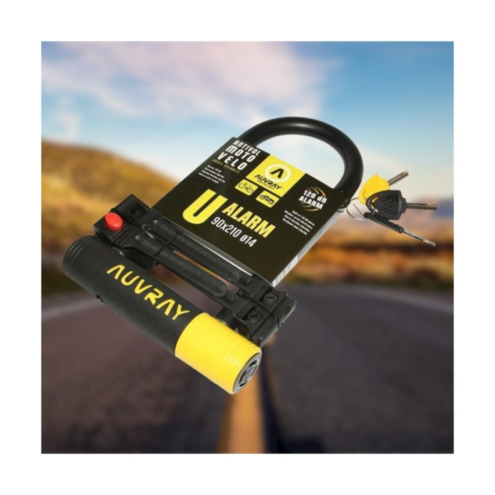 Auvray S.r.a. Sertifikalı Alarmlı U Kilit (90X210) Motorsiklet Kilidi & Alarmı Fiyatı