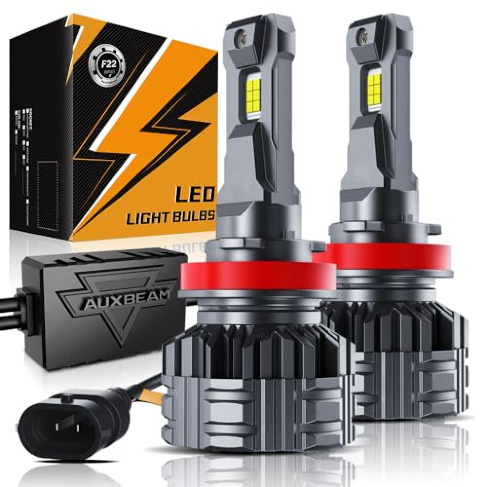 Auxbeam H11 H8 H9 Fog Light, F22 Series H11 Powersports,110W 24000LM 700% Brighter H8 Light for UTV ATV Offroad Use