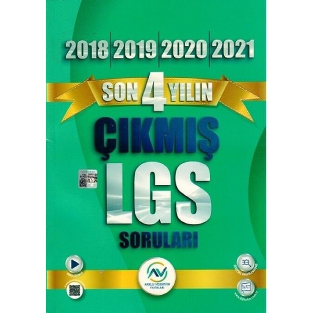 Av Akıllı Versiyon Yayınları 8. Sınıf LGS Son 3 Yılın Çıkmış Sorular Ders Sınav Kitapları Fiyatı