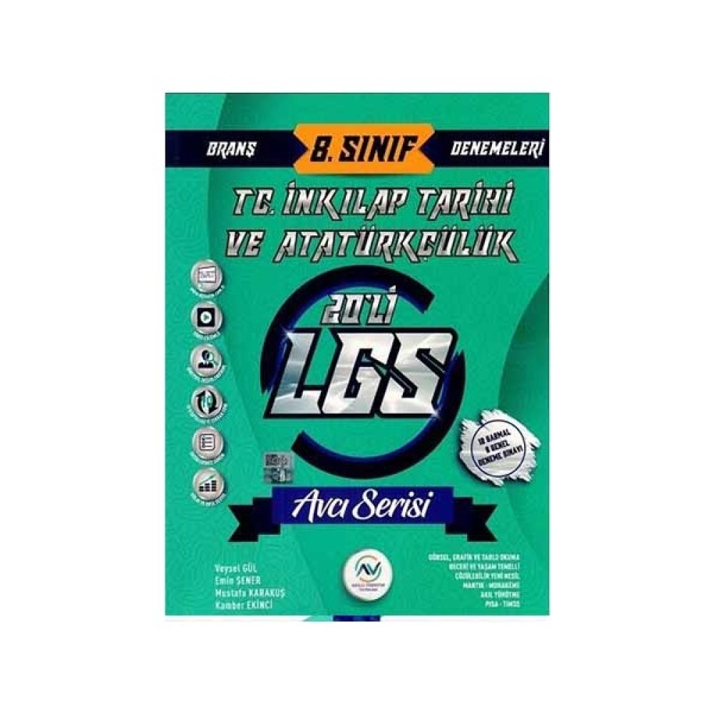 Av Akıllı Versiyon Yayınları 8. Sınıf LGS T. C. İnkılap Tarihi ve Atatürkçülük 20 li Deneme - Emin Şener Kaynak Kitapları Fiyatı