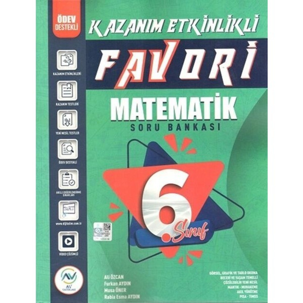 Av Yayınları 6. Sınıf Matematik Favori Serisi Kazanım Etkinlikli Soru Bankası Kaynak Kitapları Fiyatı