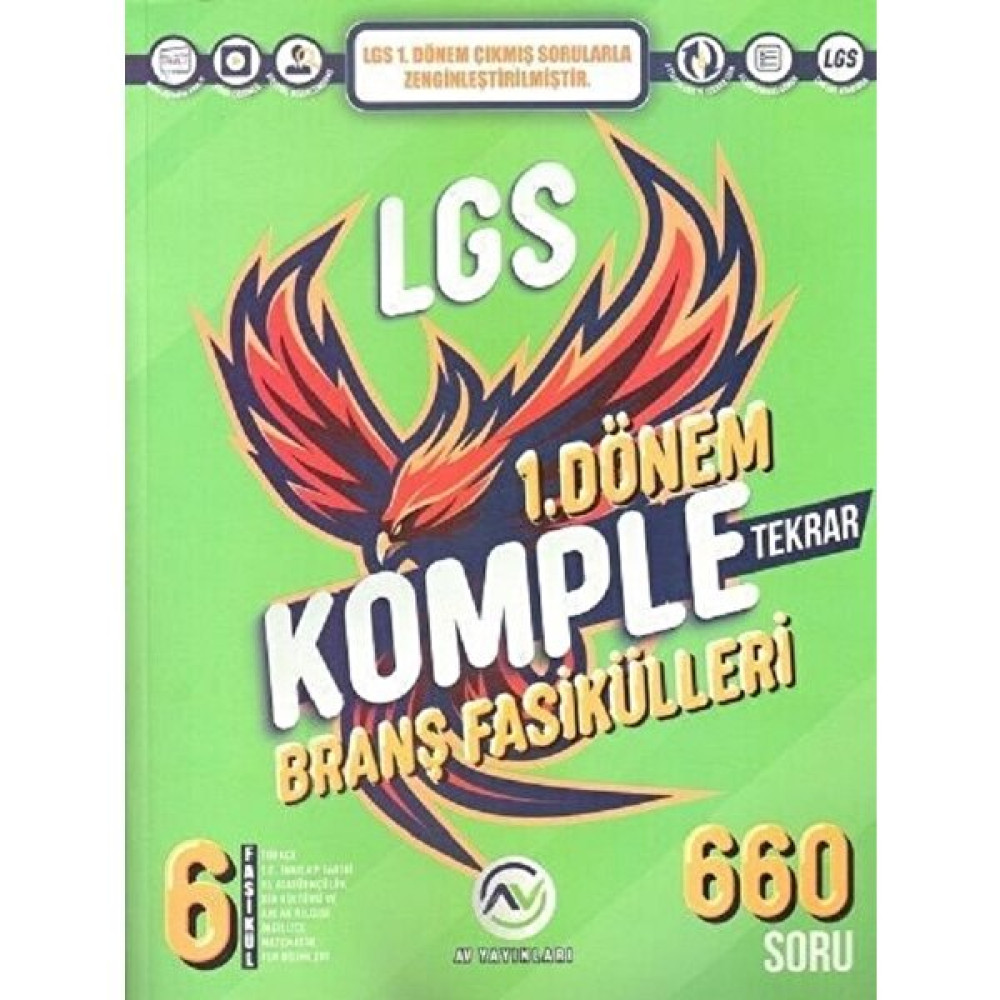 Av Yayınları 8. Sınıf Lgs 1. Dönem Komple Branş Fasikülleri Kaynak Kitapları Fiyatı