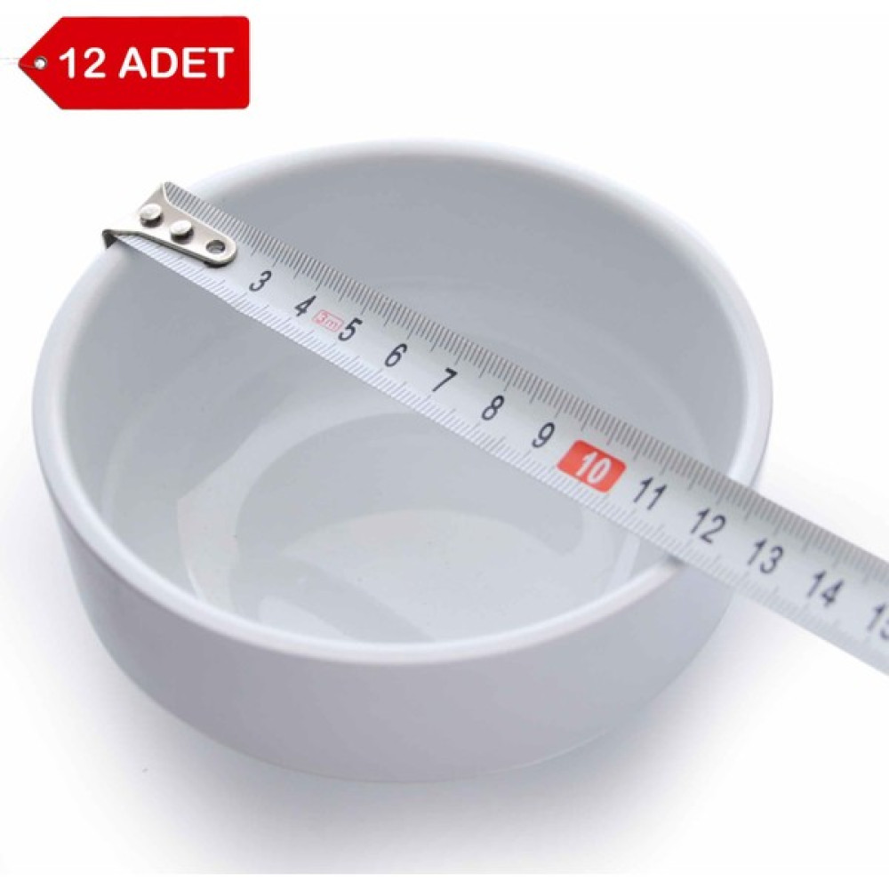 Avangart Mutfak 12 Adet Beyaz Melamin Çorba Kasesi 12X5CM Derin Tas Hesaplı Yoğurt Hoşaf Sütlaç Aşure Kabı Kaliteli Kase Fiyatı