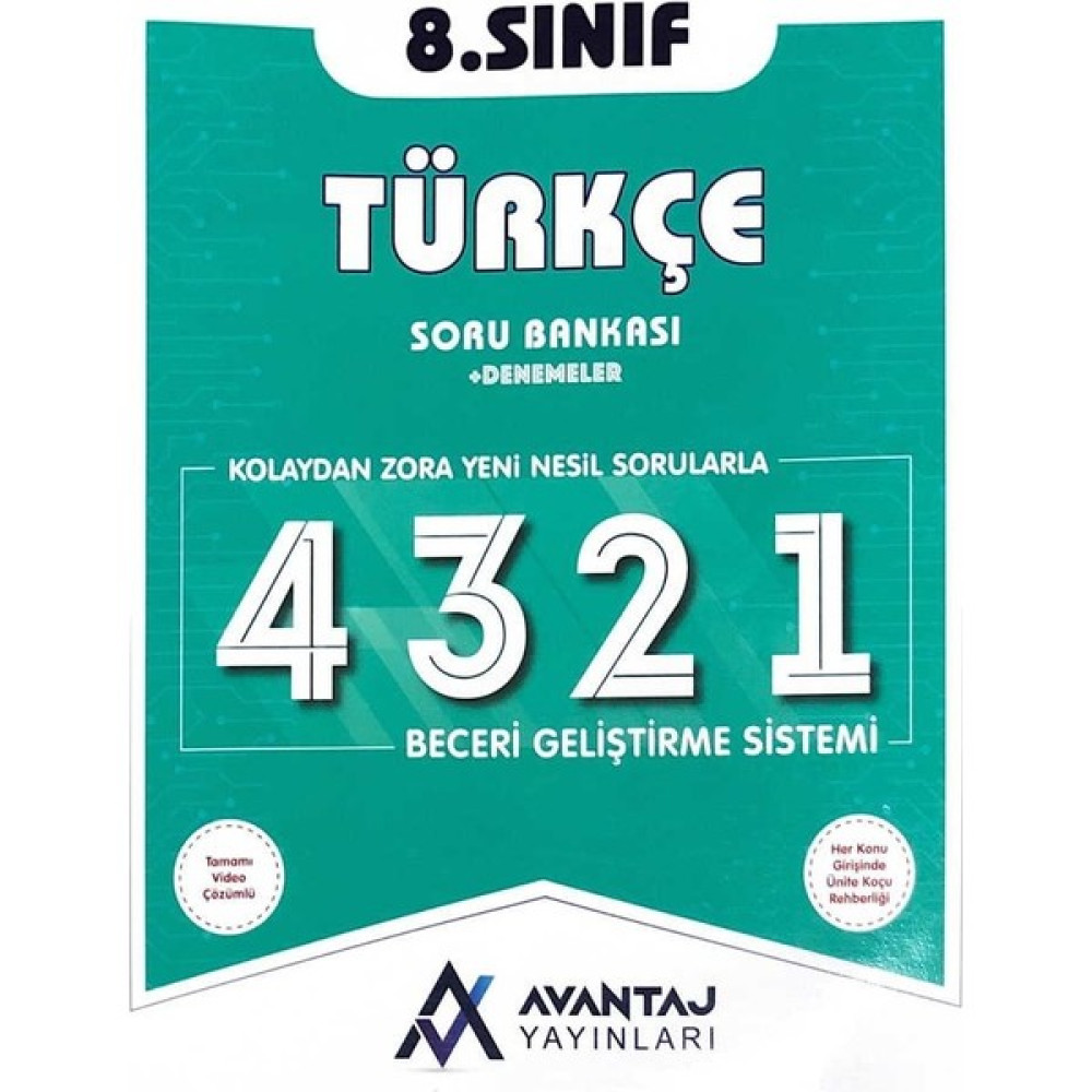 Avantaj Yayınları 8.sınıf Türkçe Soru Bankası + Denemeler Türkçe Fiyatı