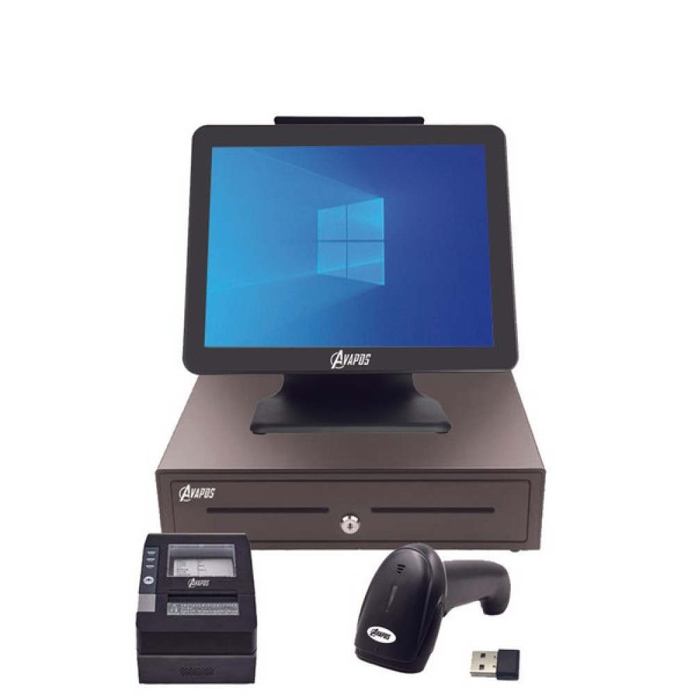 Avapos DM3008SET Tak Çalıştır Market Barkod Satış Sistemi ve Programı Full Paket (Dokunmatik Pos Pc + Hızlı Satış Programı +El Barkod Okuyucu+Çekmece) Yazıcılar Fiyatı