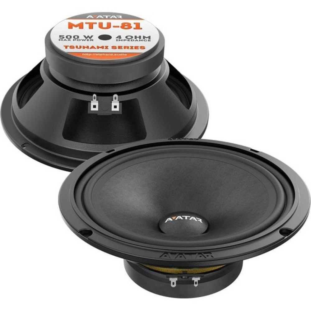 Avatar 20 cm 300W Avatar MTU81 150 Rms Midrange Oto Hoparlörleri & SubWoofer Fiyatı