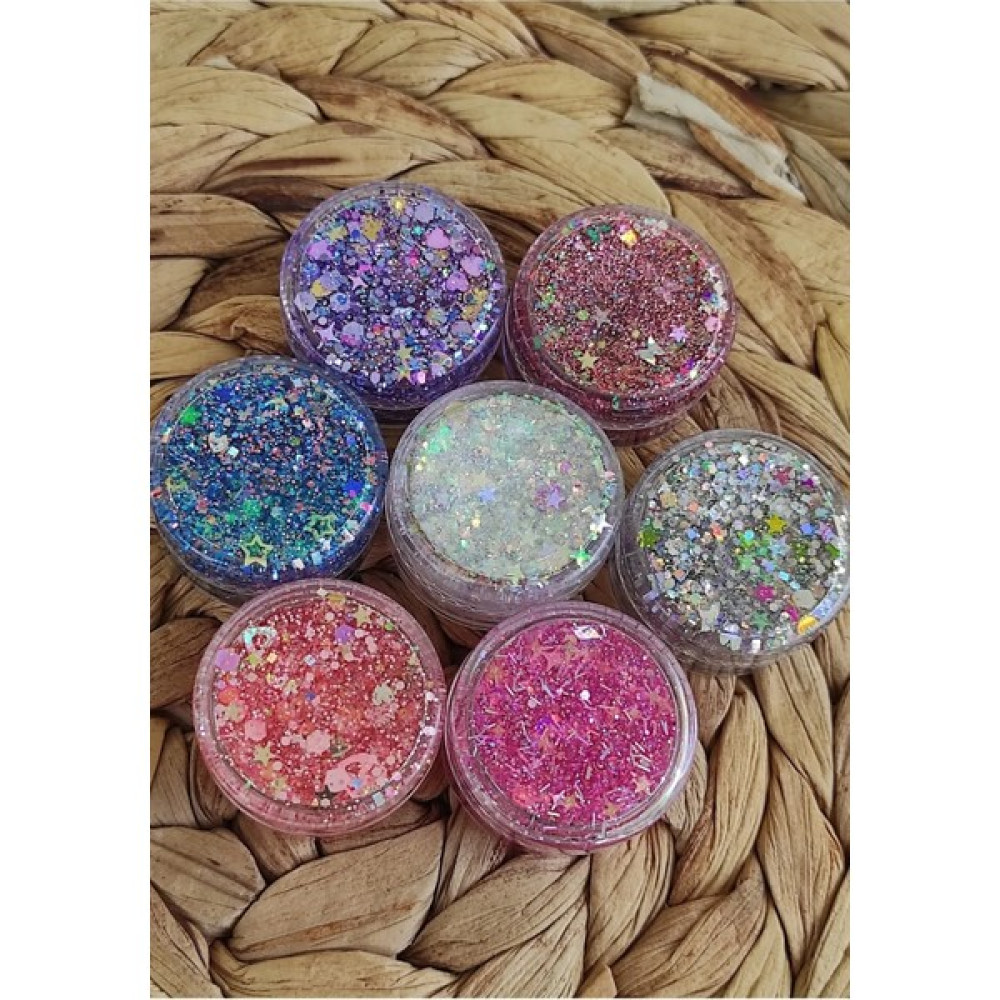 Avemor Glitter Jel Far Simli Jel Far 6'Lı Set - Kahverengi Tonları Göz Farı Fiyatı