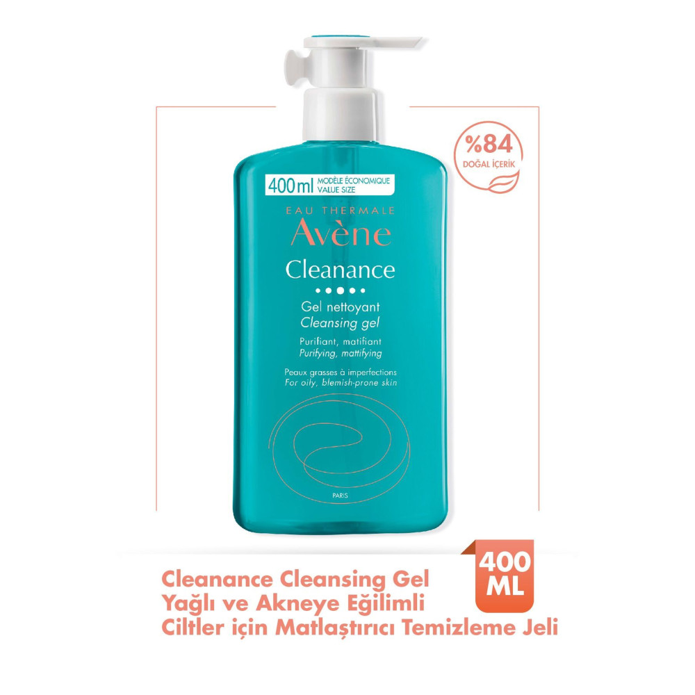 Avene Cleanance Cleansing Gel Yağlı Ve Akneye Eğilimli Ciltler İçin Matlaştırıcı Temizleme Jeli 400 Ml Cilt Temizleme ve Peeling Fiyatı