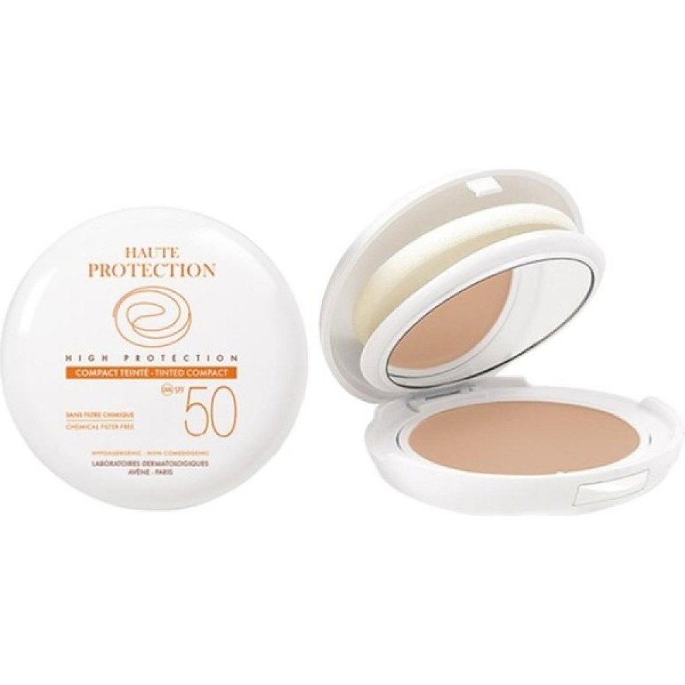 AVENE Compact SPF50 Teintee Sable 10GR - Açık renkli çok yüksek faktörlü güneşten koruma etkili fondöten Fondötenler Fiyatı