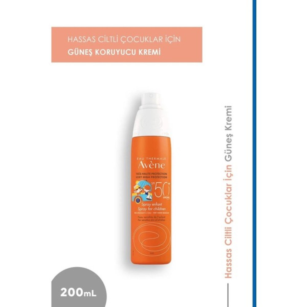 Avene Enfant Spray Spf50+ 200Ml - Çocuklar İçin Çok Yüksek Güneş Koruyucu Sprey Bebek Güneş Kremi Fiyatı