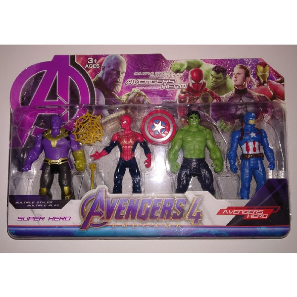 Avengers 4 Lü Karakter Seti Captain America Thanos Hulk Spiderman Oyuncak Fiyatı