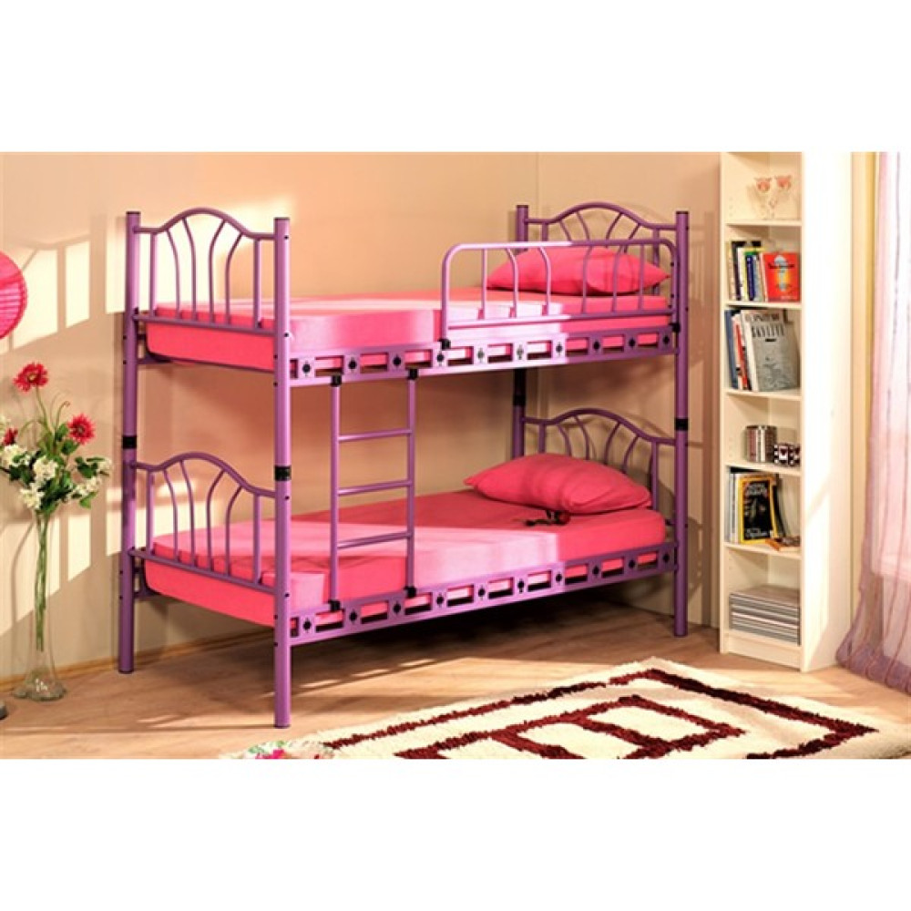 Avensis Bella Çift Kişilik Ranza Lila 90X190 cm - 100 x 100 cm - Meşe - Lila Ranza Fiyatı