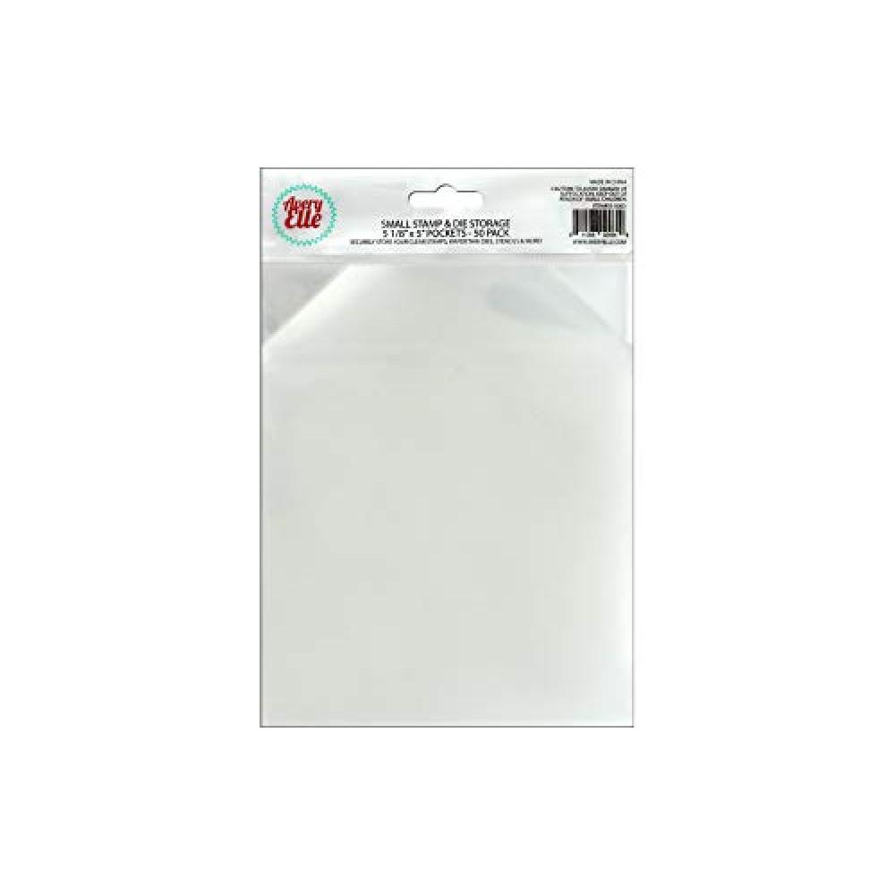 Avery Elle SS-5003 Stamp & Die Storage Pockets 50/Pkg-Small 5"X5", None