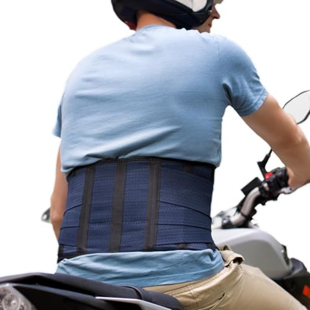 AVESTON Kidney Belt Back Support Brace for Motorcycle Riding Motocross for Men/Women Large size fits Circumference 35 – 40 inch Around belly