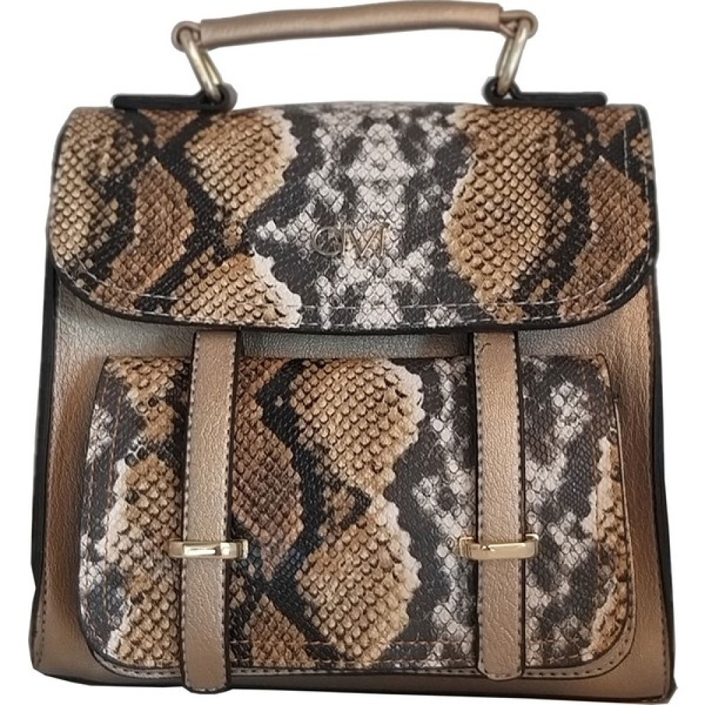Avi Bags Kahve Yılan Desen Kadın Sırt Çantası (Lrs403) Bayan Sırt Çantası Fiyatı