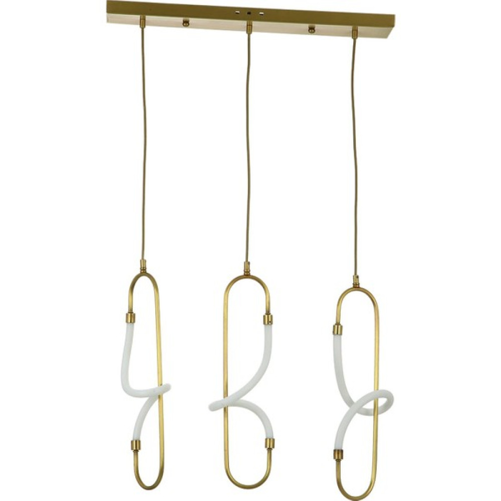 Avize Çarşısı Signature Eskitme Renkli, Ledli, 3 Lü Sıralı Sarkıt Avize, BS.4236-52-13 Avize Fiyatı