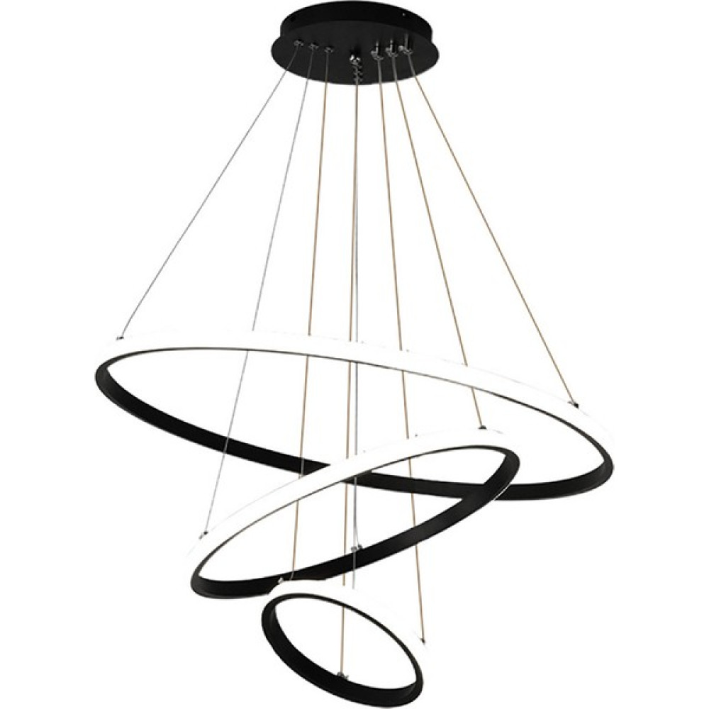 Avize Modern Minimalist Yaratıcı Işık Lüks Yatak Odası Oturma Odası Ticari Yüzük Yemek Odası Lambası (Yurt Dışından) - Siyah Avize Fiyatı