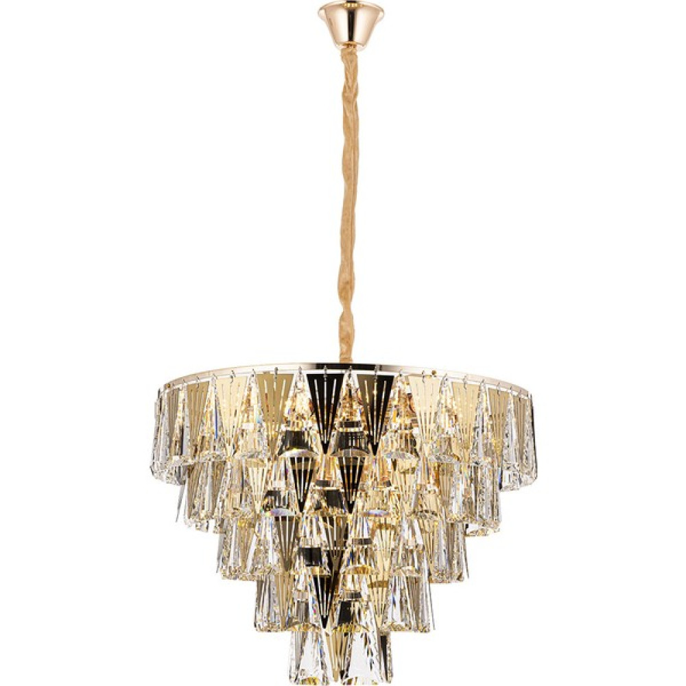Avizemoda Lorne 16'lı Kristal Taşlı Avize - Gold Avize Fiyatı