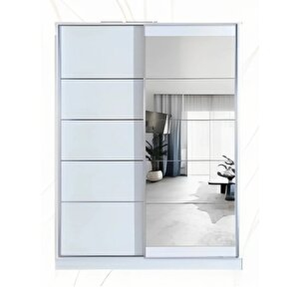 Avm 24 Efes 140 X 59 X 212 Sürgülü Dolap-beyaz-aynali-ücretsi̇z Nakli̇ye Montaj Gardrop & Dolap Fiyatı