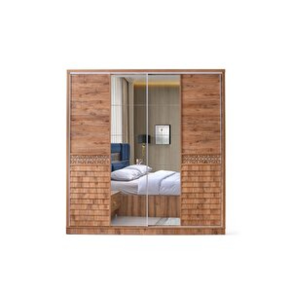Avm 24 Malmö Gardirop-cevi̇z-207x60x215cm-sürgülü Aynali Kapak-ücretsi̇z Nakli̇ye Ve Montaj Gardrop & Dolap Fiyatı