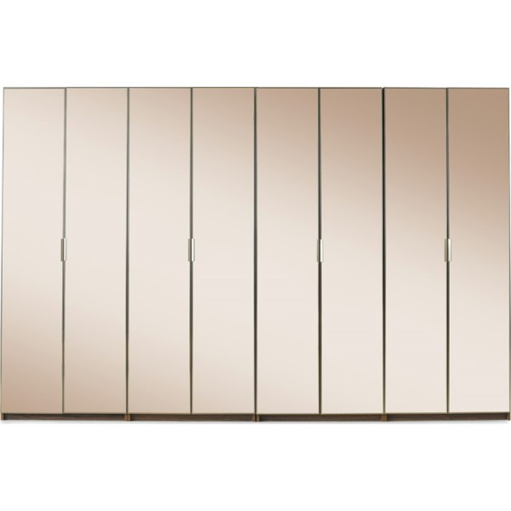 Avm 24 Manhattan GARDIROP-MDF-BAROK-344X60X225CM- 8 Kapak-Cam Kapak-Ücretsiz Nakliye ve Montaj - Ceviz Gardrop & Dolap Fiyatı