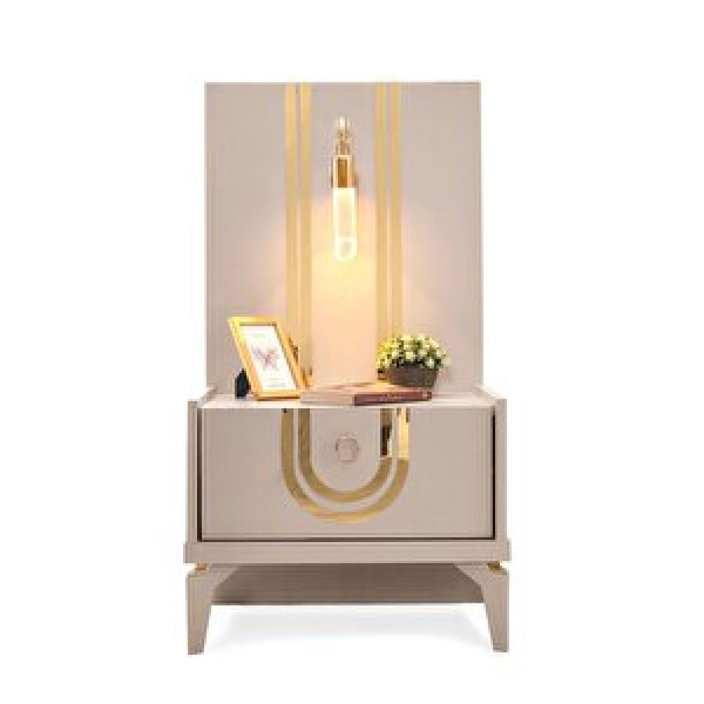Avm 24 Porto Komodi̇n - Mdf - Işıklı Aynalı - Kum Beji̇ Komidin Fiyatı