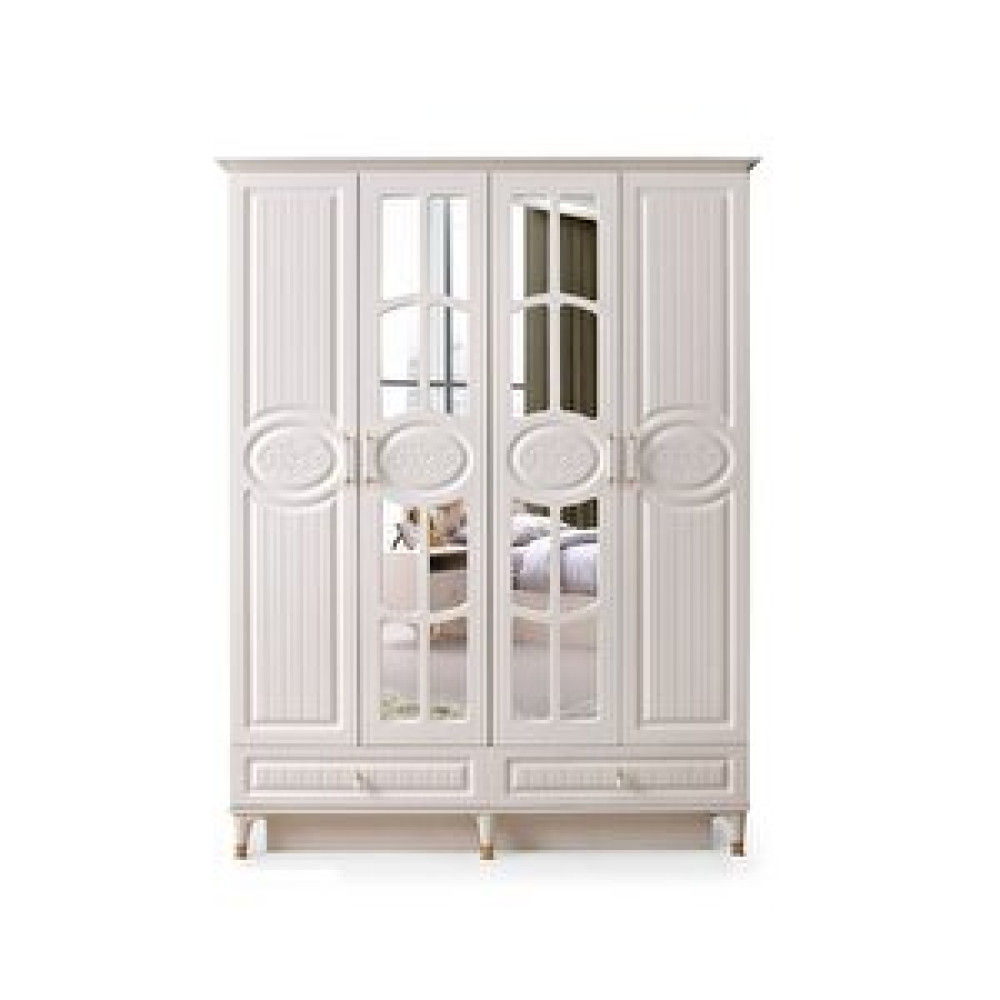Avm 24 Şahin Gardırop - Mdf - Aytaşı - 160x60x220cm - 4 Kapaklı Bebek Odası Gardırop Fiyatı