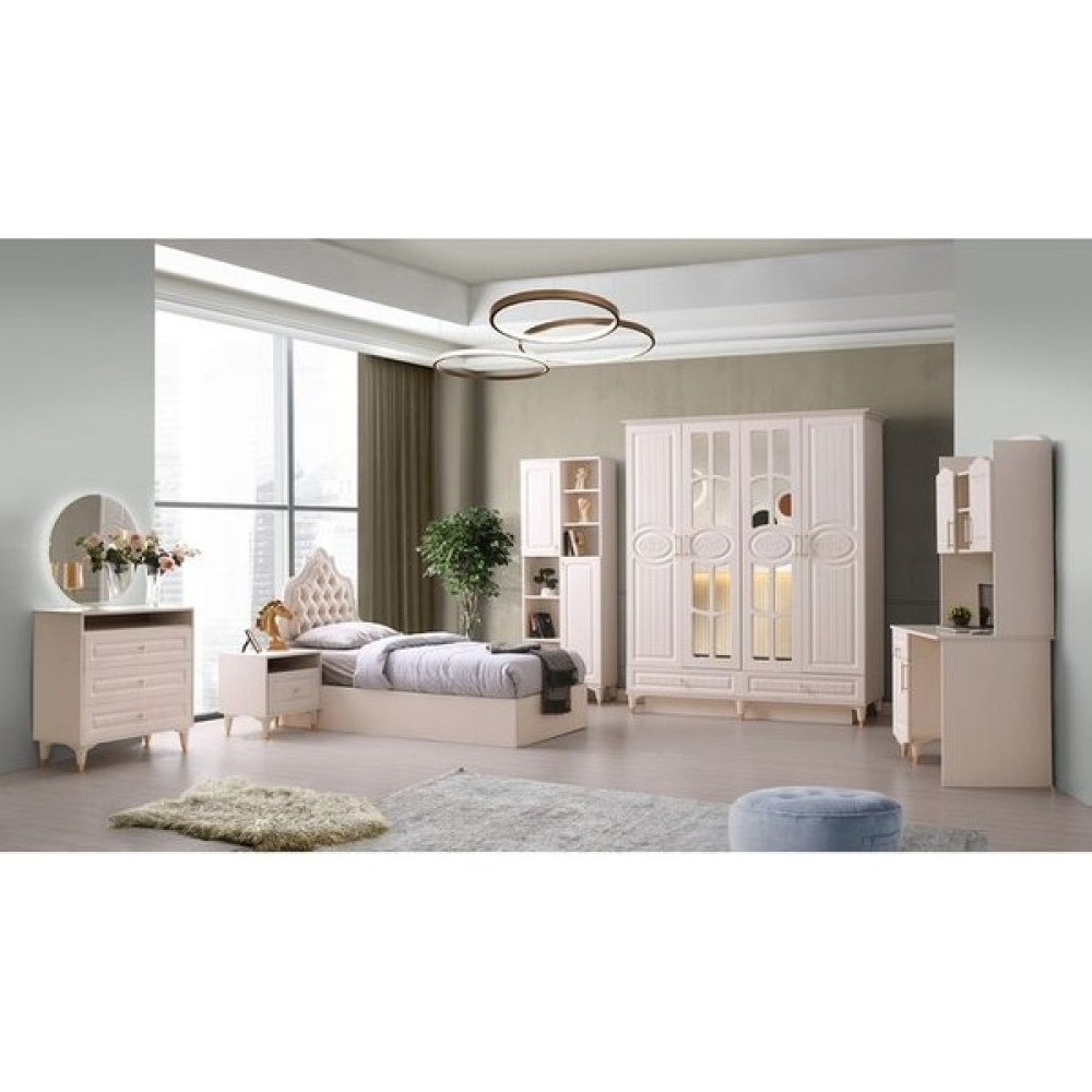 Avm 24 Şahin Genç Odası Takımı %100 Mdf / Ücretsiz Montaj - Beyaz Genç Odası Takımı / Seti Fiyatı