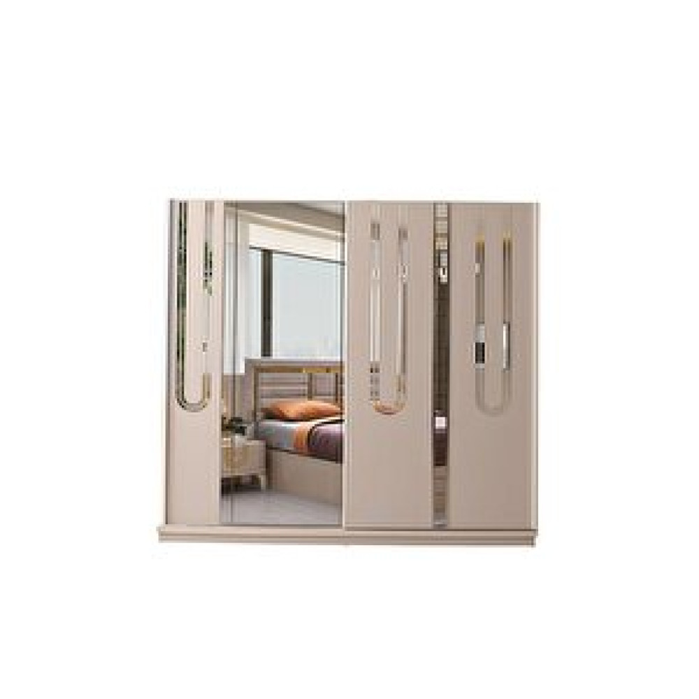 Avm 24 Sofya Gardirop-mdf-kum Beji̇-240x66x215cm-sürgülü Aynali Kapak-ücretsi̇z Nakli̇ye Ve Montaj Gardrop & Dolap Fiyatı