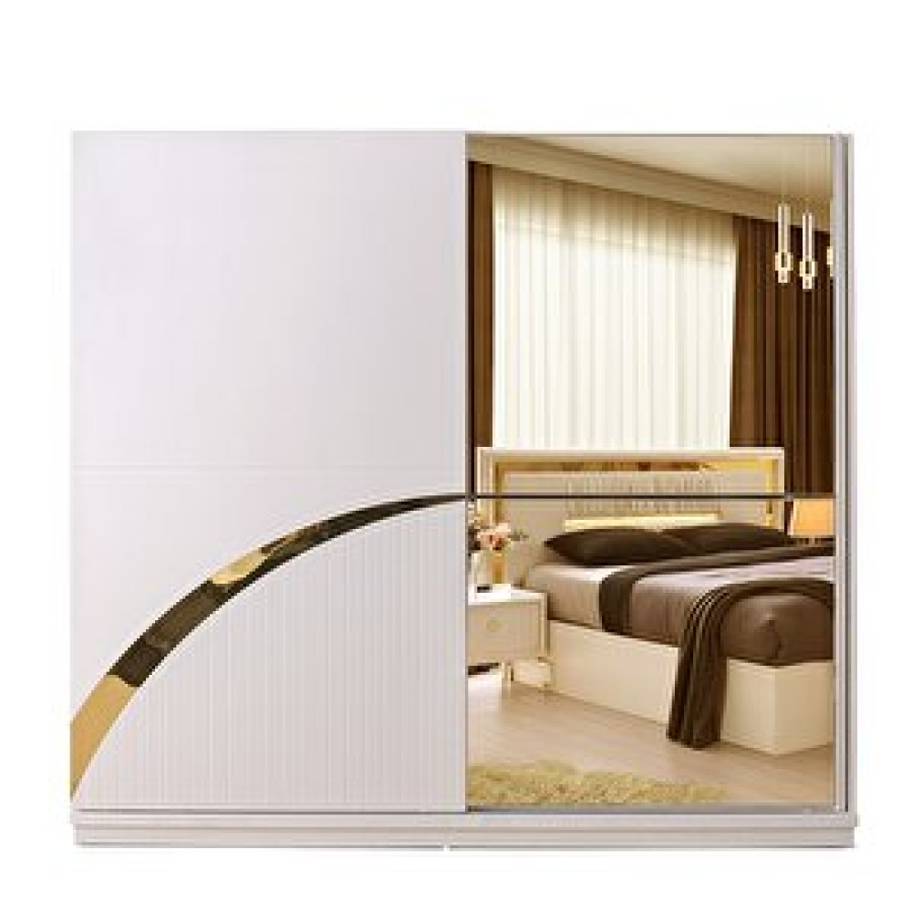 Avm 24 Üsküp Gardirop-mdf-aytaşi-240x66x215cm-sürgülü Aynali Kapak-ücretsi̇z Nakli̇ye Ve Montaj Gardrop & Dolap Fiyatı