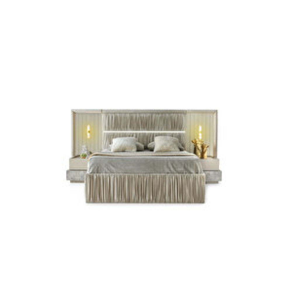 Avm 24 Utah Yatak Başlik - 165x140cm - Kum Beji̇ - Led Işıklı Yatak Başlığı Fiyatı