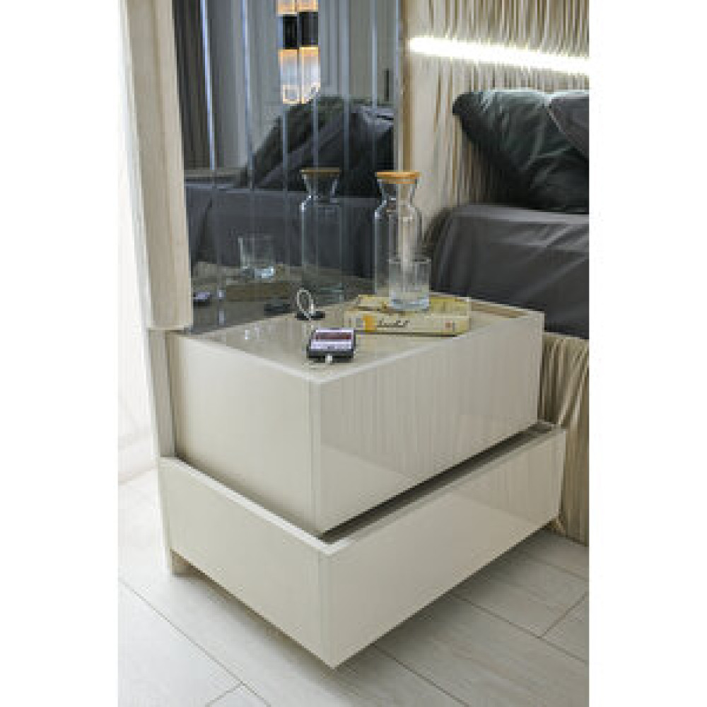 Avm 24 York Komodi̇n - Mdf - Işıklı Aynalı - - Kum Beji̇ Komidin Fiyatı