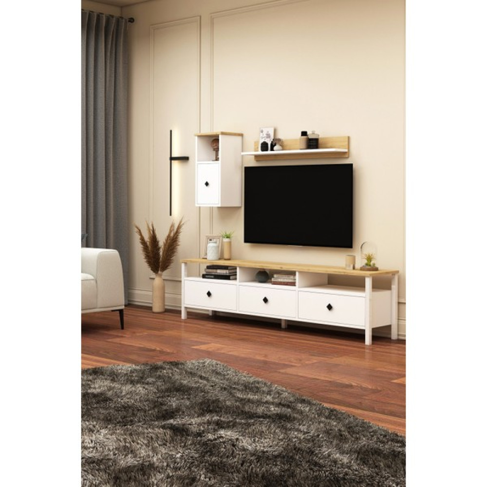 AVM Park Avmpark Remy Tv Ünitesi 180 Sepet-Beyaz TV-D1U1 - Beyaz - Sepet Ceviz Tv Ünitesi / Sehpası Fiyatı