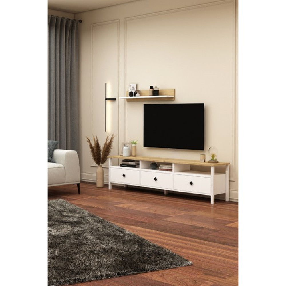 AVM Park Avmpark Remy Tv Ünitesi 180 Sepet-Beyaz Tv-U1 - Beyaz - Sepet Ceviz Tv Ünitesi / Sehpası Fiyatı