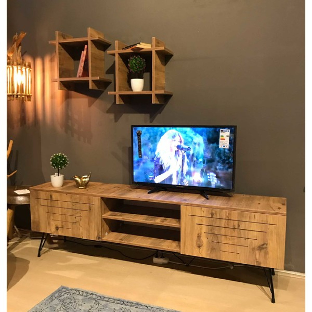 Avm Park Ceviz Kare Düz Tv Ünitesi 1010 Tv Ünitesi / Sehpası Fiyatı