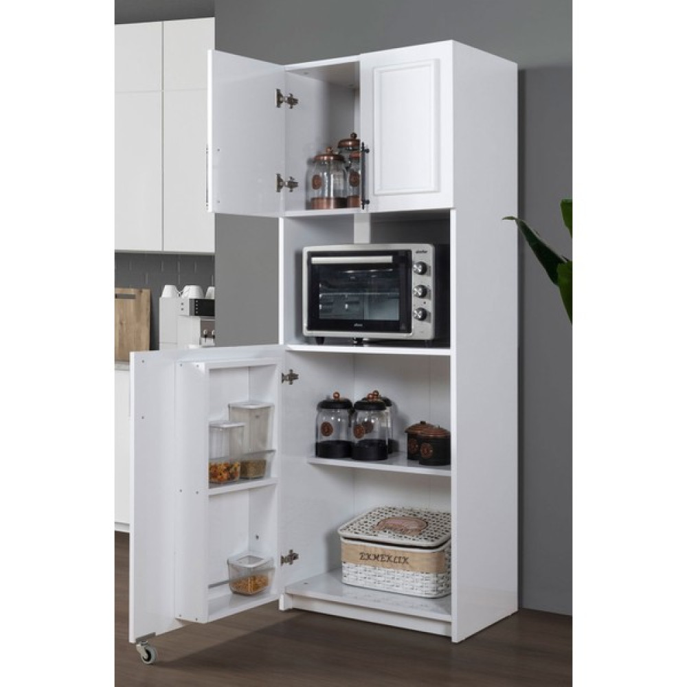 AVM Park Çıtalı Erzak Dolabı Fırın Modül Beyaz Mutfak Dolabı / Mobilyası Fiyatı