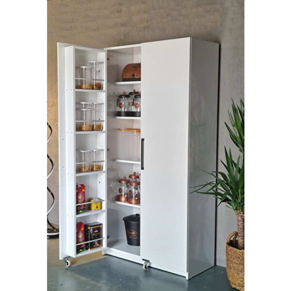 Avm Park Erzak Dolabı 2 Kapak 180 cm Beyaz Gardrop & Dolap Fiyatı