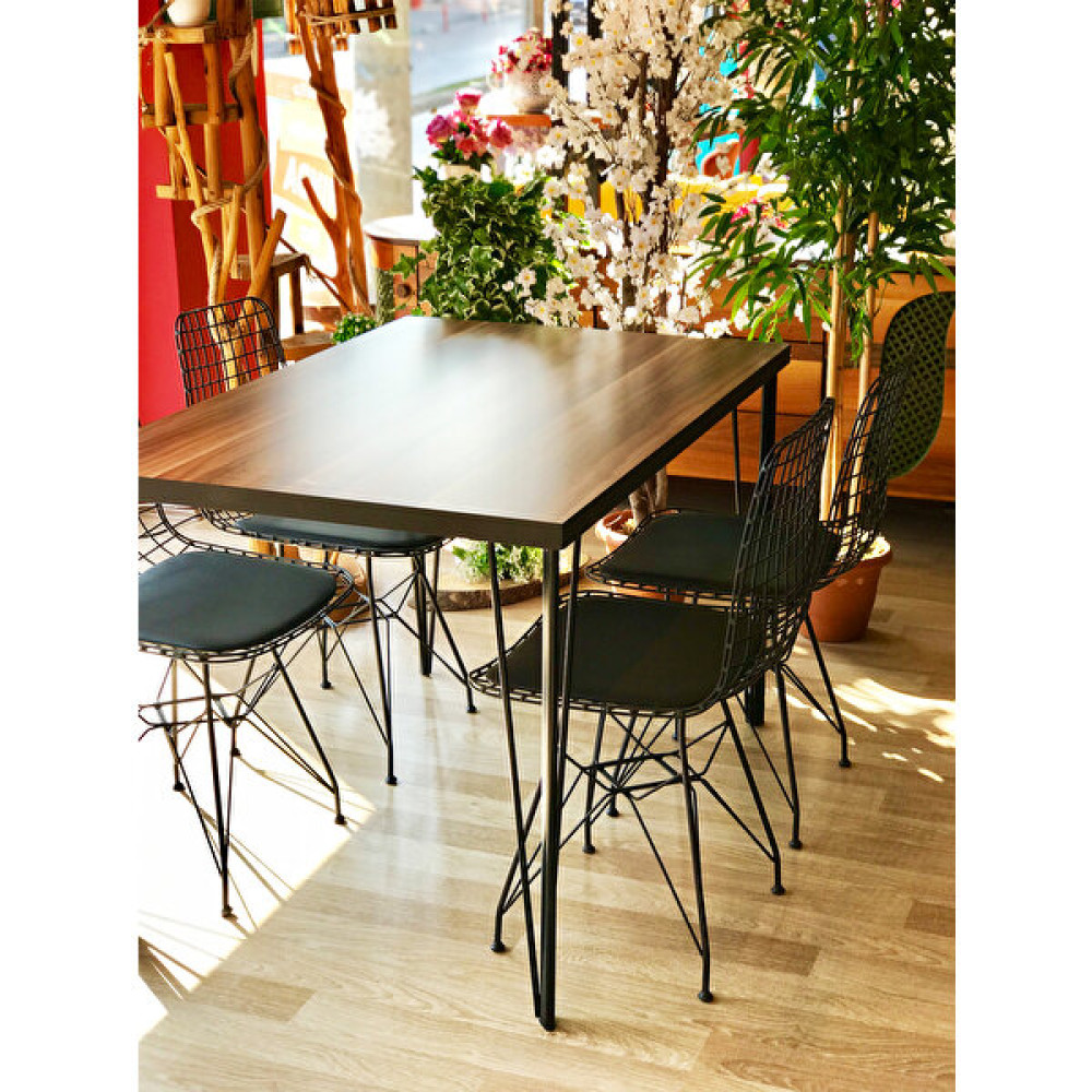 Avm Park Mutfak Masası + 4 Sandalye Ceviz 120-80 Masa - Sandalye Seti / Takımı Fiyatı