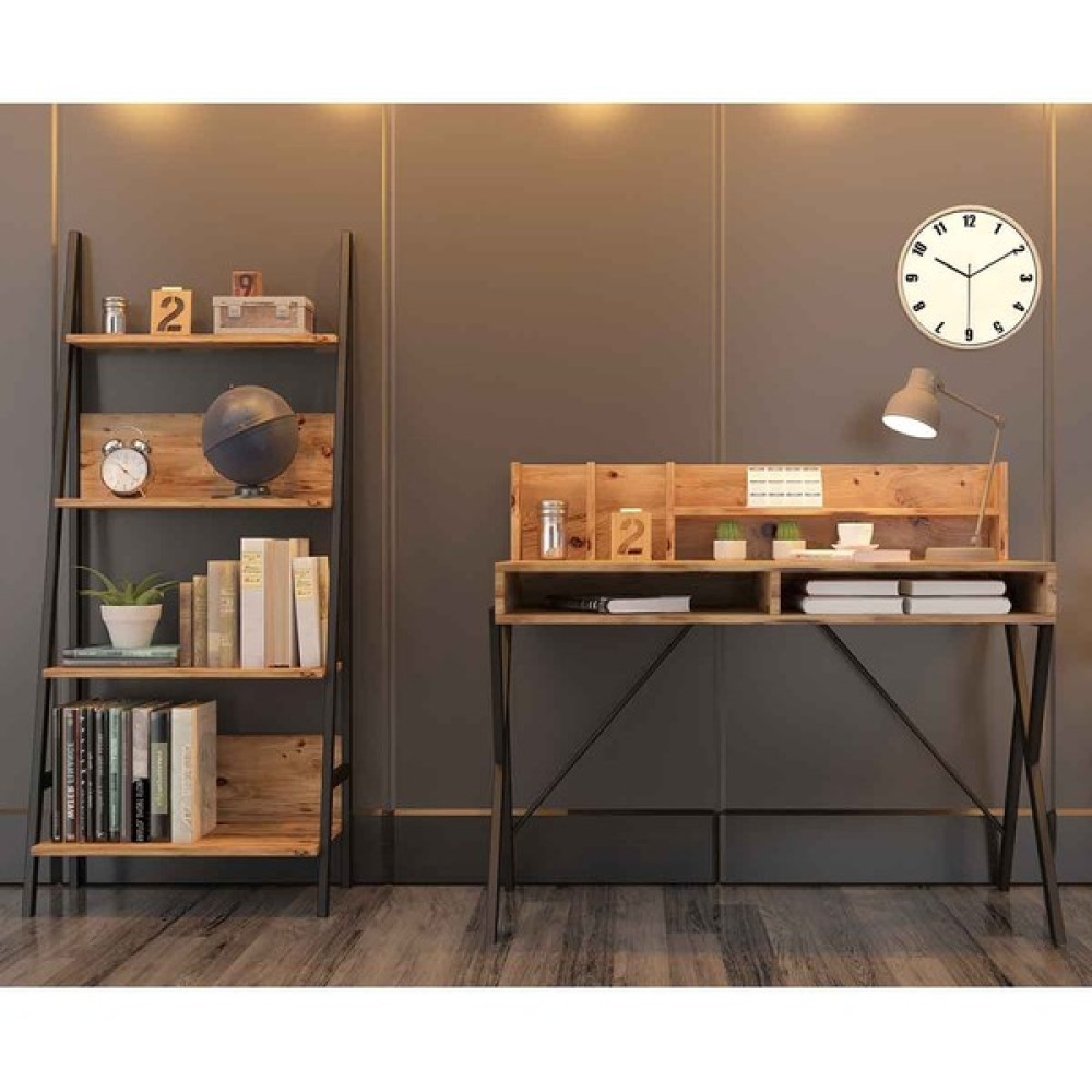Avm Park Yanke Çalışma Masası+Kitaplık Atlantik Çam - 75 x 55 cm Çalışma Masası Fiyatı