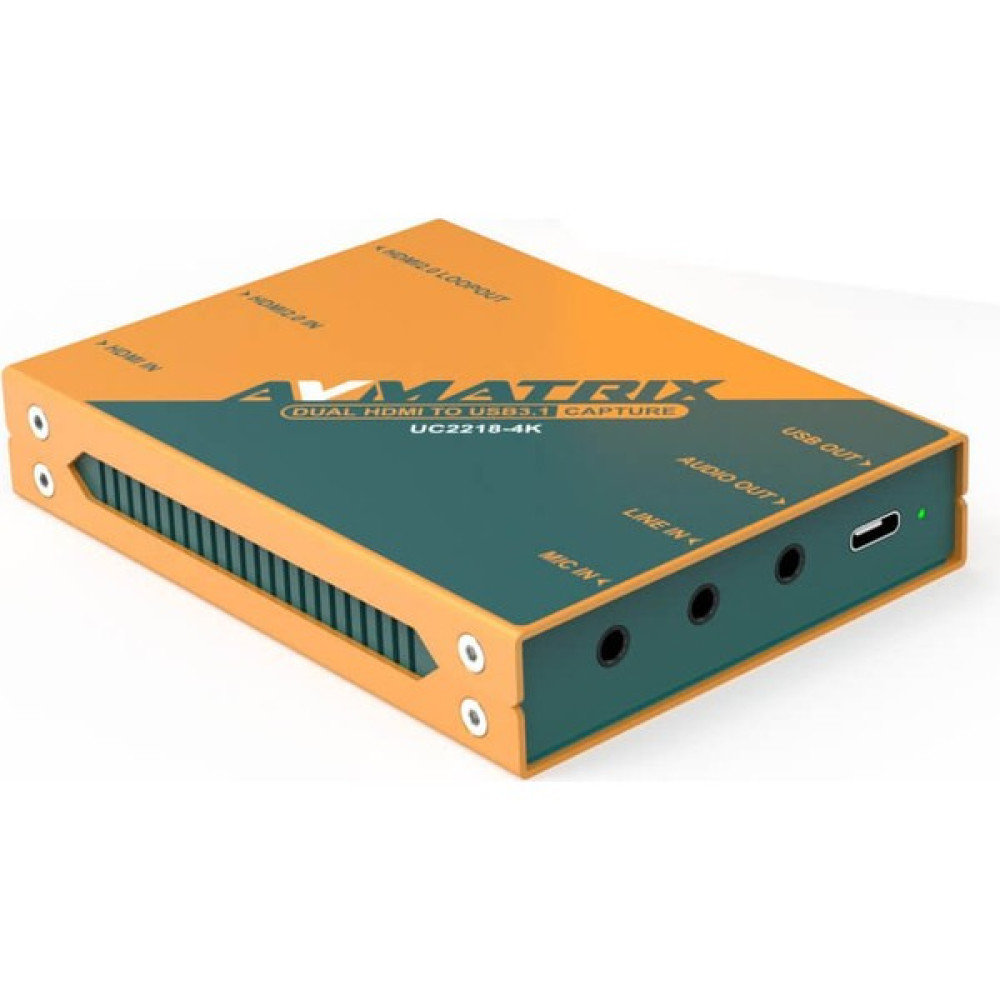 Avmatrix UC2218-4K Çift HDMI Girişli Capture Kart - Sarı Video Kamera Aksesuarları Fiyatı