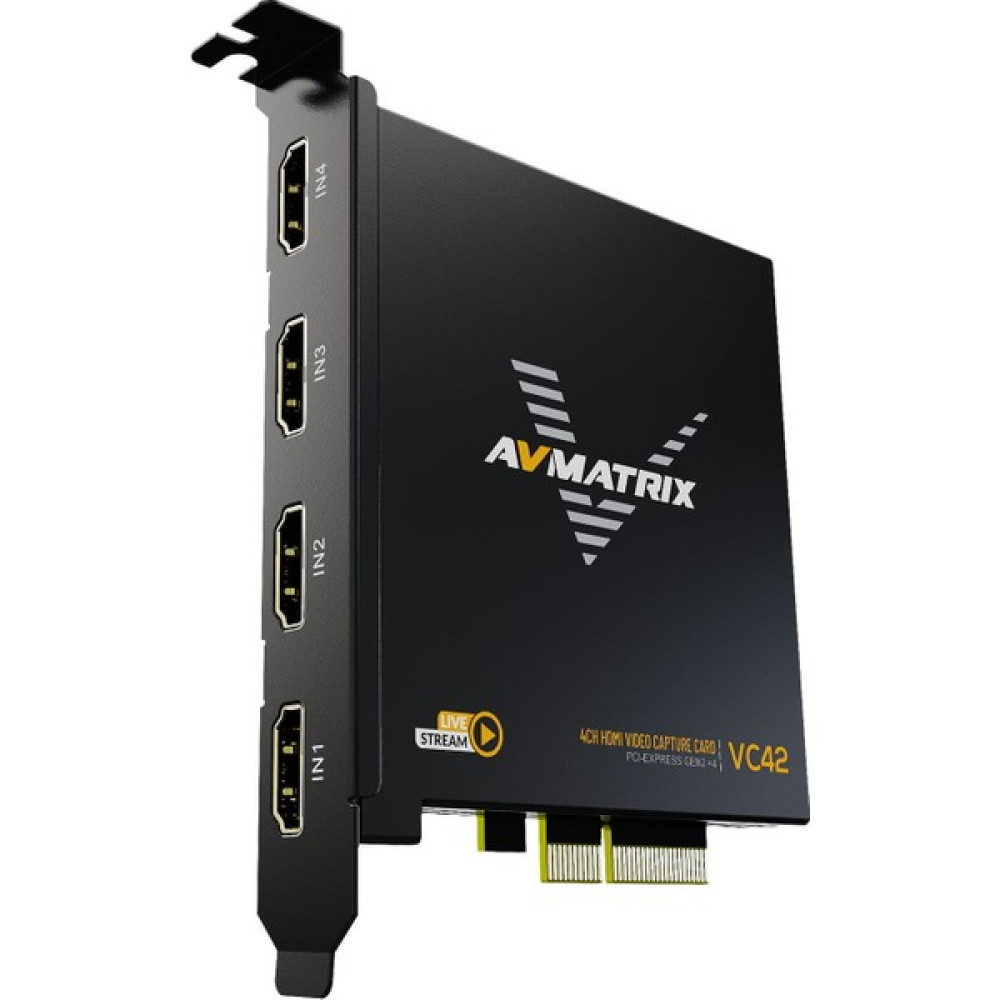 Avmatrix VC42 4-Kanal HDMI Pcıe Capture Kart Video Kamera Aksesuarları Fiyatı