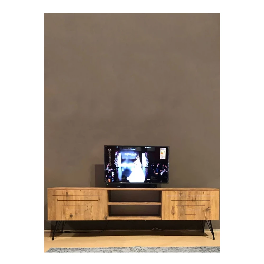 Avmpark Ceviz Kare Duz Tv Unitesi Tek Alt Tv Ünitesi / Sehpası Fiyatı