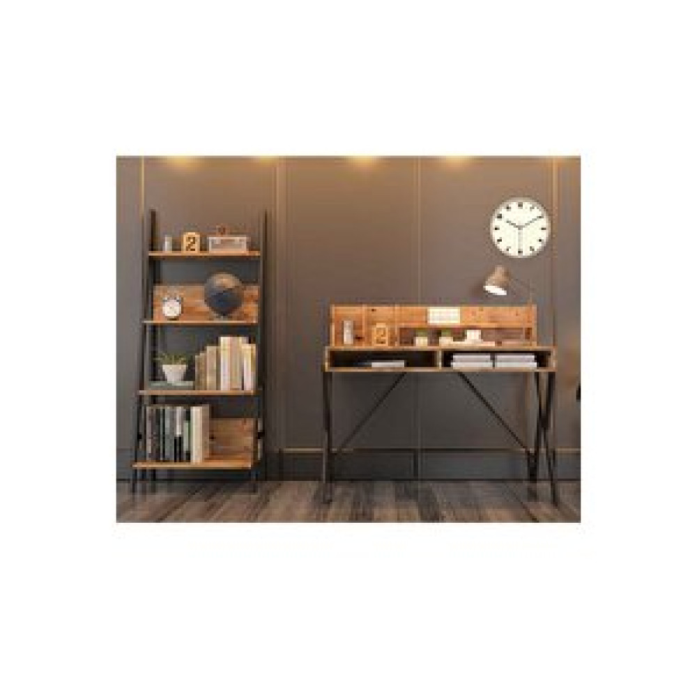 Avmpark Yanke Çalışma Masası+kitaplık Atlantik Çam Bilgisayar Masası Fiyatı