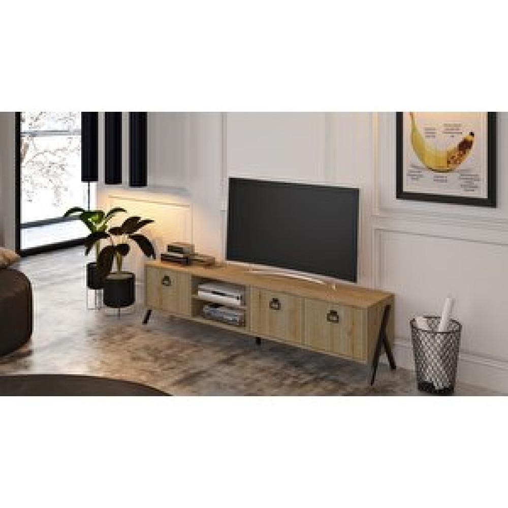 Avmpark Yanke Tv 180 Atlantik Çam Tv Ünitesi / Sehpası Fiyatı